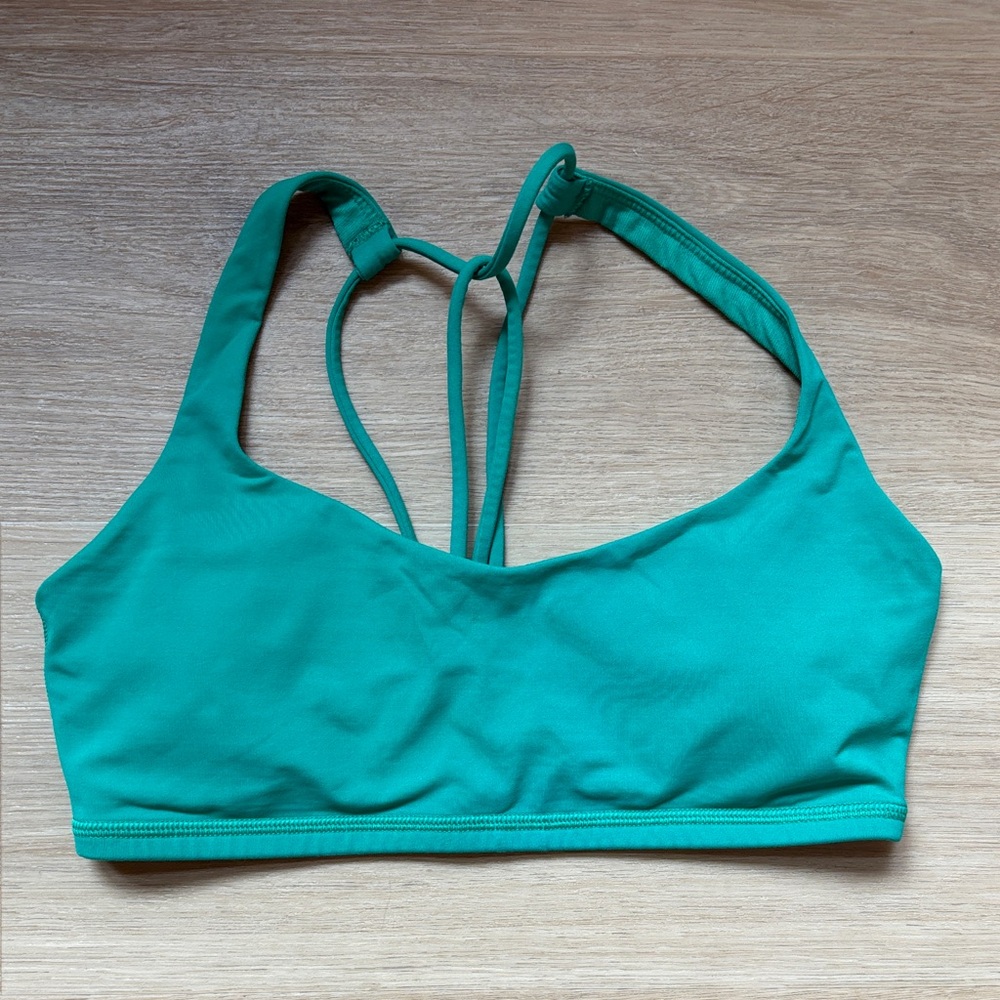 lululemon athletica Emerald Green Strappy Sports Bra